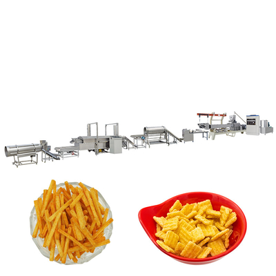 Hohe Leistungsfähigkeit Fried Snack Production Line Crisp, der Maschine 380V 50hz 3 PHASE macht