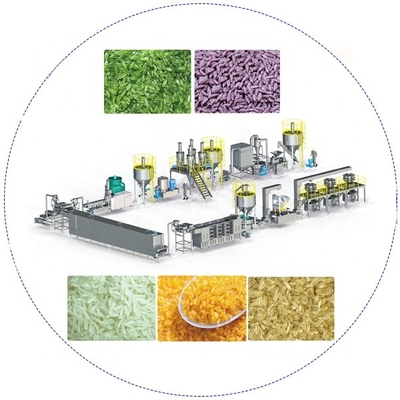 Doppelschneckenextruder-künstlicher verstärkter Reis-Produktlinie-Edelstahl